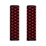 Red And Black Bull Skull Pattern Print Handle Covers