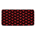 Red And Black Bull Skull Pattern Print Towel