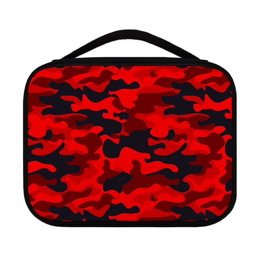 Red And Black Camouflage Print Classic Bible Case