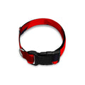 Red And Black Camouflage Print Dog Collar