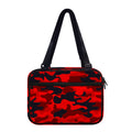 Red And Black Camouflage Print Double Strap Bible Bag