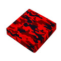 Red And Black Camouflage Print Outdoor Seat Cushion Cover