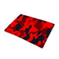 Red And Black Camouflage Print Pet Cooling Mat Cover