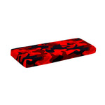 Red And Black Camouflage Print Piano Keyboard Cover