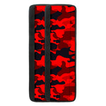 Red And Black Camouflage Print Refrigerator Handle Covers