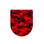 Red And Black Camouflage Print Toilet Lid Cover