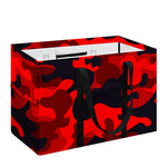 Red And Black Camouflage Print Utility Tote Bag