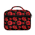 Red And Black Carnation Pattern Print Briefcase Bible Bag