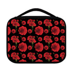 Red And Black Carnation Pattern Print Classic Bible Case