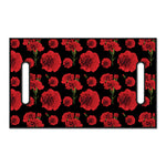 Red And Black Carnation Pattern Print Golf Cart Seat Cover