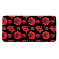 Red And Black Carnation Pattern Print Towel
