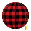 Red And Black Check Pattern Print Basketball