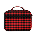 Red And Black Check Pattern Print Briefcase Bible Bag