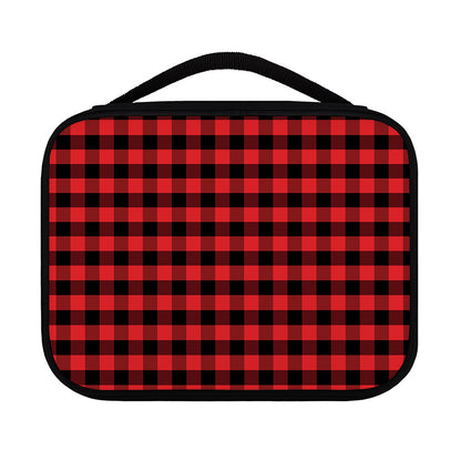 Red And Black Check Pattern Print Classic Bible Case