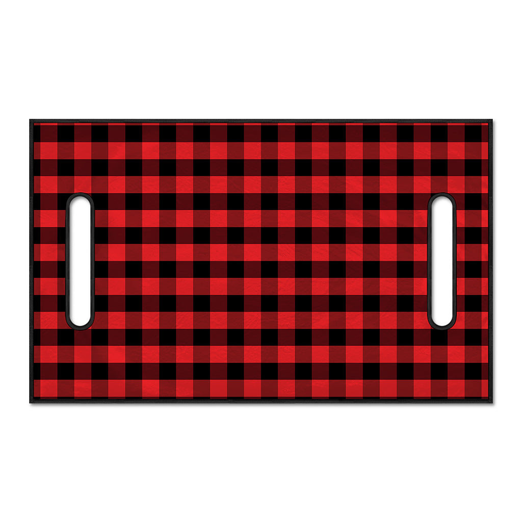 Red And Black Check Pattern Print Golf Cart Seat Cover