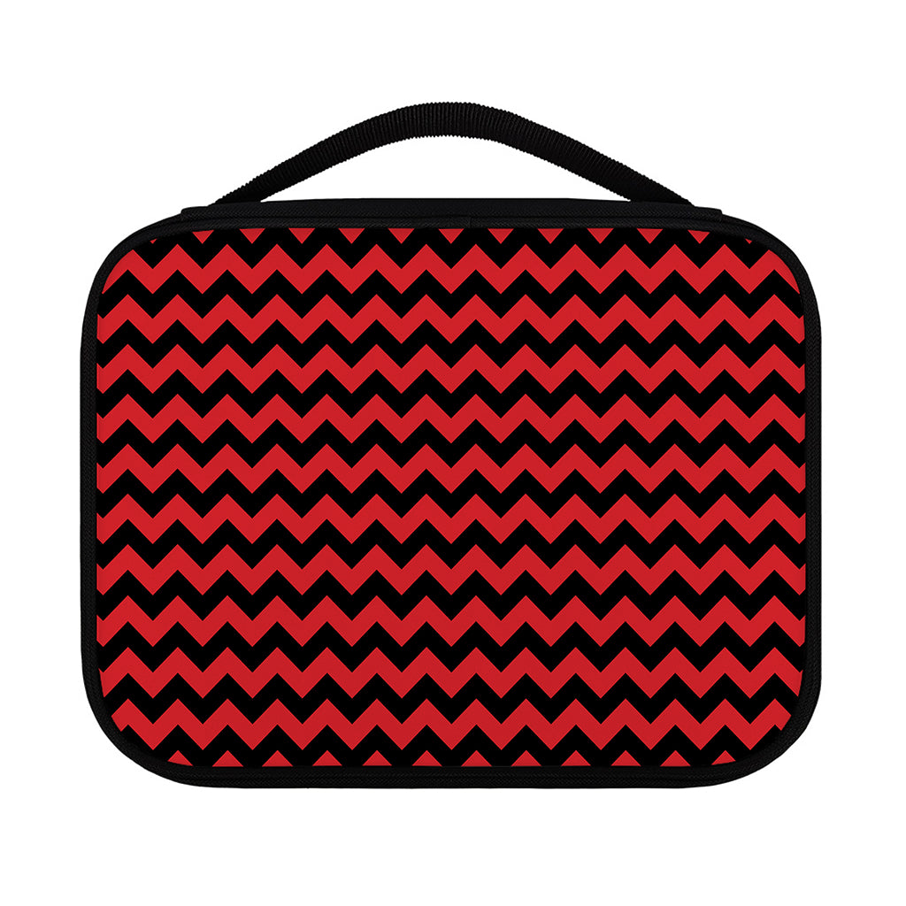 Red And Black Chevron Pattern Print Classic Bible Case