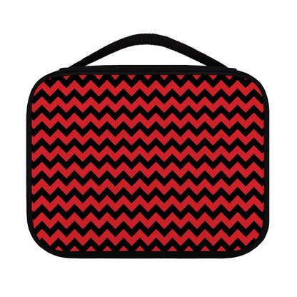 Red And Black Chevron Pattern Print Classic Bible Case