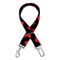 Red And Black Chevron Pattern Print Dog Seat Belt