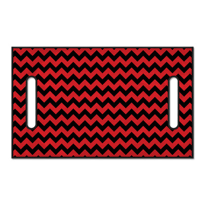 Red And Black Chevron Pattern Print Golf Cart Seat Cover