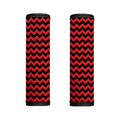 Red And Black Chevron Pattern Print Handle Covers