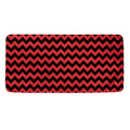 Red And Black Chevron Pattern Print Towel