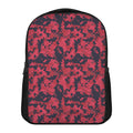 Red And Black Digital Camo Pattern Print Casual Backpack