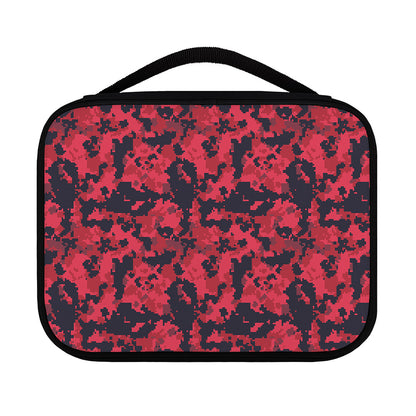Red And Black Digital Camo Pattern Print Classic Bible Case