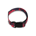 Red And Black Digital Camo Pattern Print Dog Collar