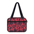 Red And Black Digital Camo Pattern Print Double Strap Bible Bag