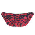 Red And Black Digital Camo Pattern Print Fanny Pack