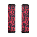 Red And Black Digital Camo Pattern Print Handle Covers