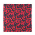 Red And Black Digital Camo Pattern Print Silk Bandana