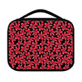 Red And Black Frangipani Pattern Print Classic Bible Case