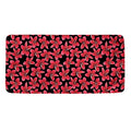 Red And Black Frangipani Pattern Print Towel