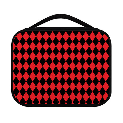 Red And Black Harlequin Pattern Print Classic Bible Case