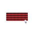 Red And Black Harlequin Pattern Print Extended Mouse Pad
