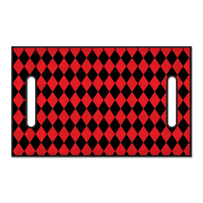 Red And Black Harlequin Pattern Print Golf Cart Seat Cover