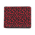 Red And Black Heart Pattern Print Bifold Wallet