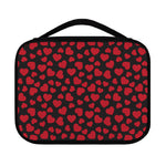 Red And Black Heart Pattern Print Classic Bible Case
