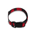 Red And Black Heart Pattern Print Dog Collar