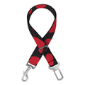 Red And Black Heart Pattern Print Dog Seat Belt