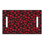 Red And Black Heart Pattern Print Golf Cart Seat Cover