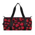 Red And Black Heart Pattern Print Gym Bag