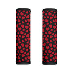 Red And Black Heart Pattern Print Handle Covers
