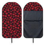 Red And Black Heart Pattern Print Waterproof Car Seat Cover