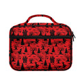 Red And Black Horror Witch Pattern Print Briefcase Bible Bag