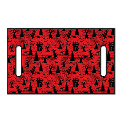 Red And Black Horror Witch Pattern Print Golf Cart Seat Cover