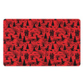 Red And Black Horror Witch Pattern Print Polyester Doormat