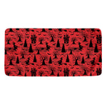 Red And Black Horror Witch Pattern Print Towel