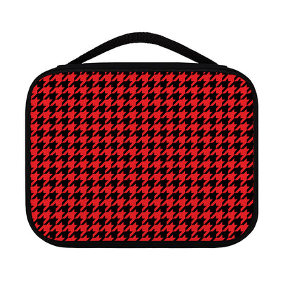 Red And Black Houndstooth Pattern Print Classic Bible Case